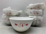 Lot of 6 Monogram Lenox Bowls New in Package - As Pictured