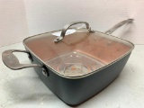 Gotham Steel Frying Pan w/Lid - As Pictured