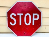Metal Stop Sign. This Item is 30