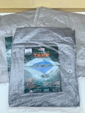 Set of 3- 8' x 10' Tarps New in Bag. - As Pictured