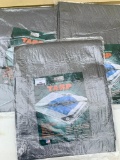 Set of 3- 10' x 12' Tarps New in Bag. - As Pictured