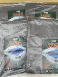 Set of 4- 10' x 12' Tarps New in Bag - As Pictured