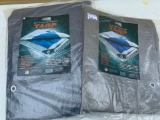 Set of 2 Tarps New in Bags. One is 8' x 10' and One is 20' x 30' - As Pictured
