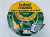 30' Long, 30 AMP Extension Cord for RV. New in Package - As Pictured