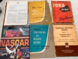 Misc Lot of GM & Ford 1956, 1962, 1963 Manuals and Nascar Book - As Pictured
