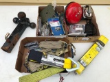 Misc Lot Of Straps, Hitch, Bell As Pictured