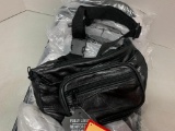 Lot of 9 Black Leather Waist Bags. Appear New and Unused - As Pictured