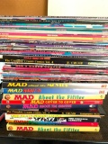 Large Stack of Mad Magazines and Books. Very Good Condition. Mostly from the 90's - As Pictured