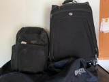 3 Piece Lot of Luggage, Duluth Trading Co. Backpack and Rolling Duffle Bag- As Pictured
