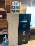 2 Filing Cabinets and Display Case. One is a Hon - As Pictured