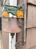 Cast Iron John Deere Hanging Bell - As Pictured
