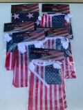 Misc Lot of 5' x 3' USA Flags and 6