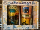 Batman Glassware Set in Box, Two Glasses