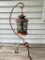 Copper Candle Lantern with Shepards Hook. This is 31