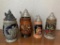 Lot of 4 Beer Steins Made in Germany. The Tallest is 8