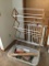 Clothes Drying Rack, Baby Gate and Group of Tools as Pictured