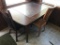 Solid Wood Table and Two Mis-Matched Chairs, Table is 30