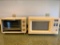 2 Piece Lot of GE Toaster Oven and Broiler and Sharp Microwave - As Pictured