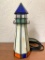Contemporary Tiffany Style Lighthouse Light. This is 10