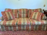 Red and Tan Broyhill Couch. This is 85