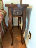 Wood Side Table with Detail Design. This is 30