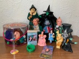 Misc Lot of Wizard of Oz Dolls Incl. The Witch, Flying Monkey, The Scarecrow, Munchkin, etc