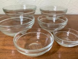 Set of 6 DurlaxGlass Nesting Bowls Made in France The are 2.5