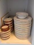 Lower Cabinet Full of Misc Dishes - As Pictured