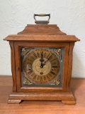 Wind Up German Mantel Clock. We Wound it and it Started Ticking - As Pictured