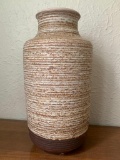 Large Pottery Vase. Has Chip on the Base and is 16