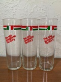 Set of 3 the Old Spaghettis Factory Glasses. These are 7