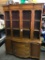 Large Wood China Hutch. Very Good Condition. This is 74