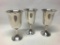 3 Piece Set of Fisher Silver #71 Wine Goblets. They are 6