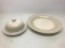 Lot of Pfaltzgraff Platter and Cheese Ball Dish. The Platter is 13