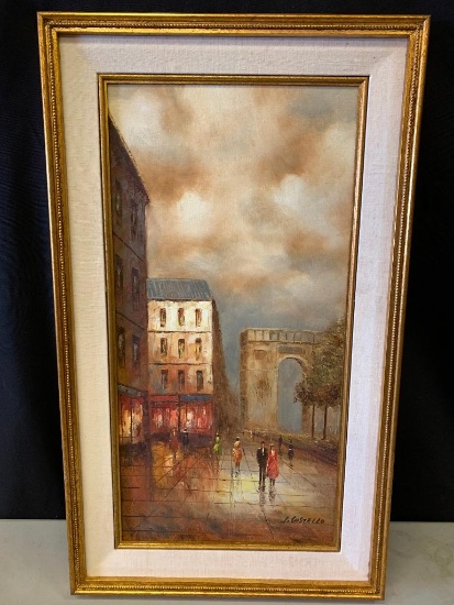 30" x 18" Framed Oil on Canvas by I. Costello Artistic Interiors Inc - As Pictured