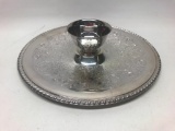 Wm. A. Rogers Silver Plated Serving Tray Chip & Dip Bowl 12