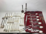 J.S. Co. Sterling Silver Flatware 70 Pieces. Service for 6. Includes Carving Set. - As Pictured