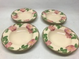 Set of 4 Desert Rose Salad Bowls by Franciscan. These are 8