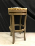 Bar Stool with Cane Bottom and Swivel Seat. This is 30