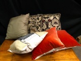 Lot of 6 Throw Pillows. - As Pictured