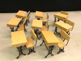 Lot of 8 Mini School Desks. They are 4