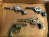 Lot of 4 Small Cap Guns - As Picturted