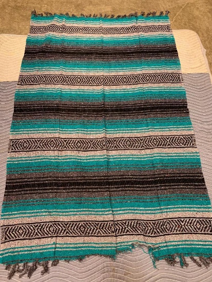 Southwest Style Throw, Area at the bottom missing, 73" x 47"