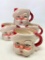 Set of 4 Wisteria Santa Mugs - As Pictured