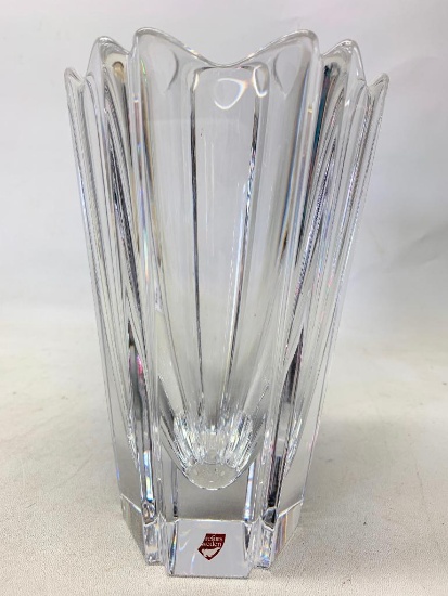 Orrefors Crystal Vase Made in Sweden. this is Approx 8" Tall - As Pictured