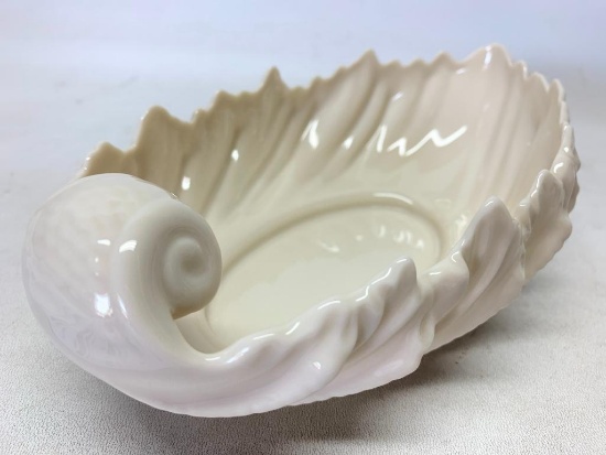 Lenox Leaf Serving Bowl. This is 2.5" Tall x 9" Long - As Pictured