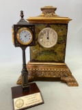 Lot of 2 Clocks. One is a Mantle Clock and is 11