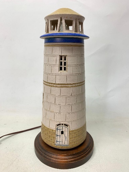 Lighthouse Lamp. This is 15" Tall and the Top Does Come Off - As Pictured