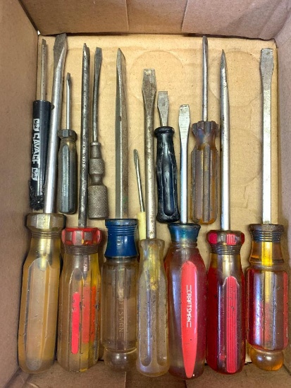 Misc Lot of Flat Head Screwdrivers - As Pictured