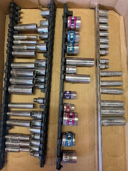 Misc Lot 1/4" ASE Sockets - As Pictured